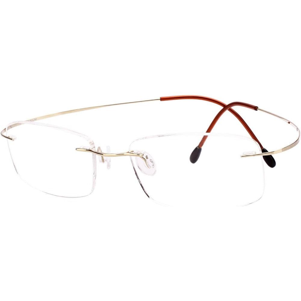 Titanium Rimless Flexible Hingeless Optical Eyeglasses A1002 - AGSTUM OPTICAL