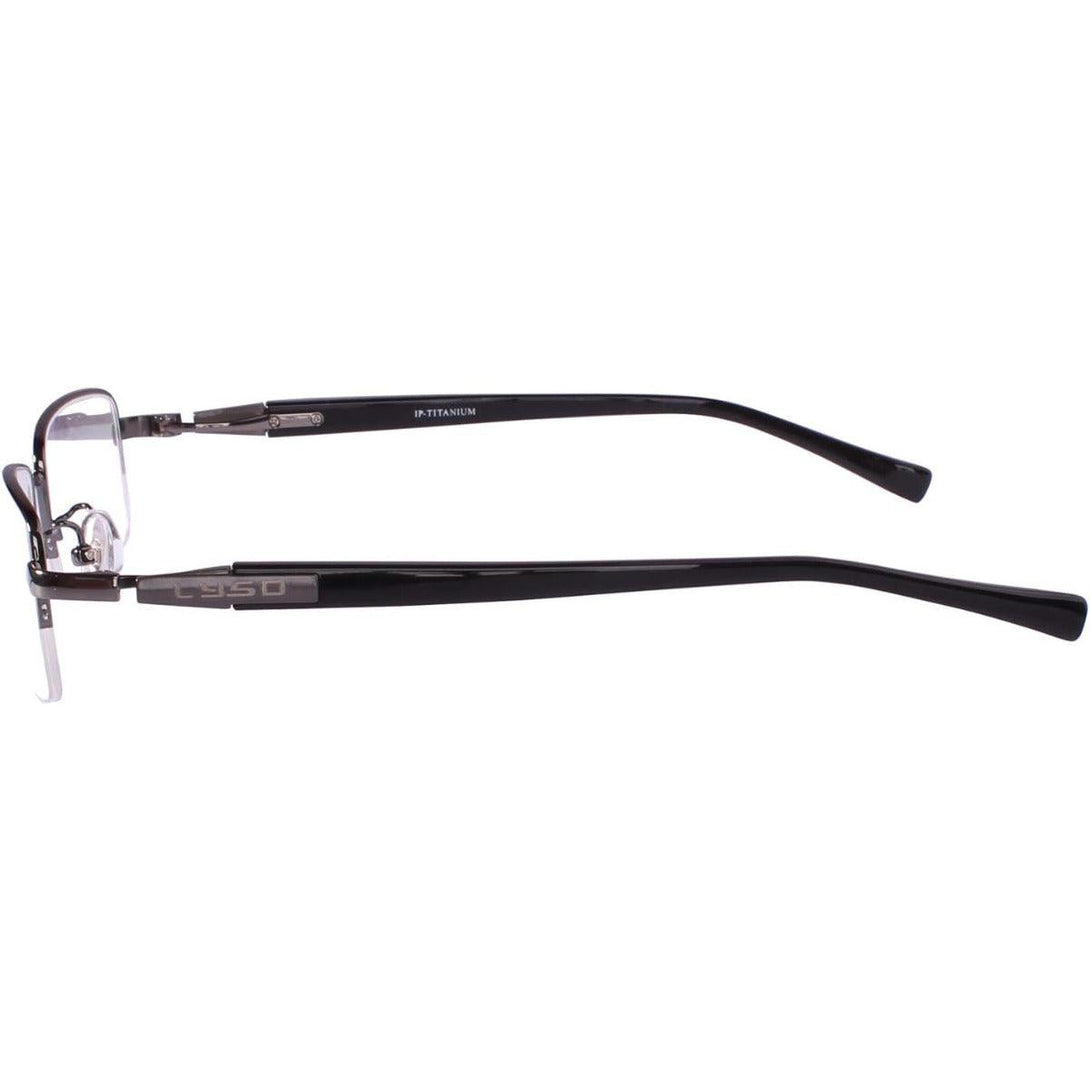 Pure Titanium Half Rim Large Wide Eyeglasses A9910 - AGSTUM OPTICAL