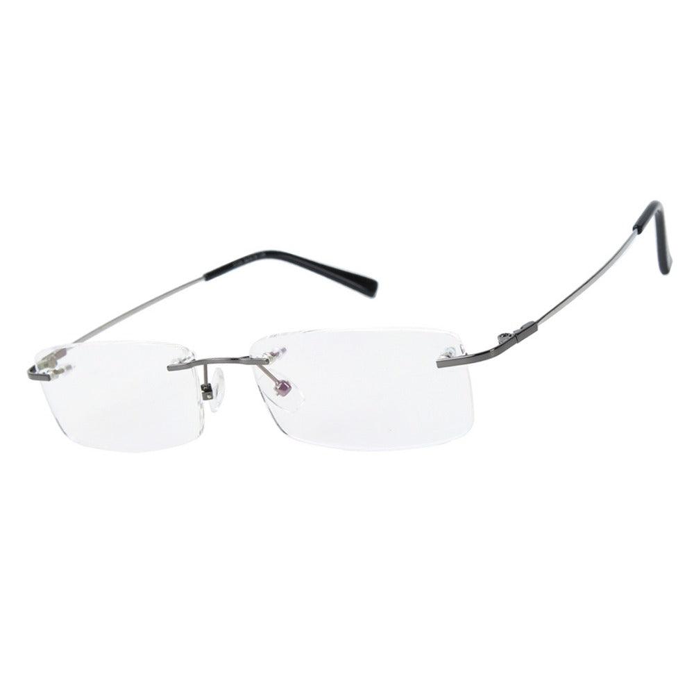 Flexible Rimless Titanium Alloy Eyeglasses A8125 - AGSTUM OPTICAL