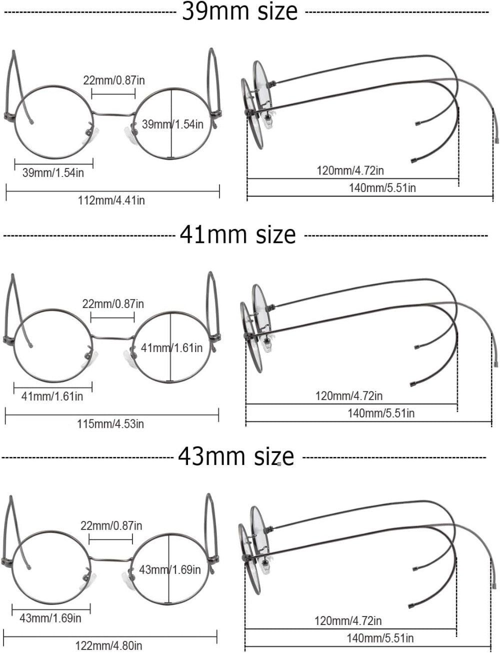 Small Round Wire Rim Glasses A2139 - AGSTUM OPTICAL