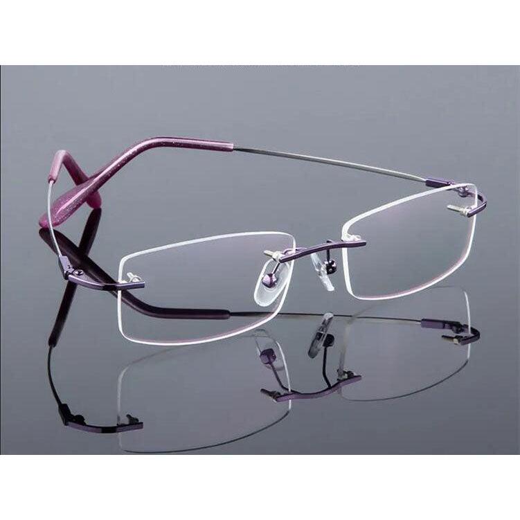 Flexible Rimless Titanium Alloy Eyeglasses A8125 - AGSTUM OPTICAL