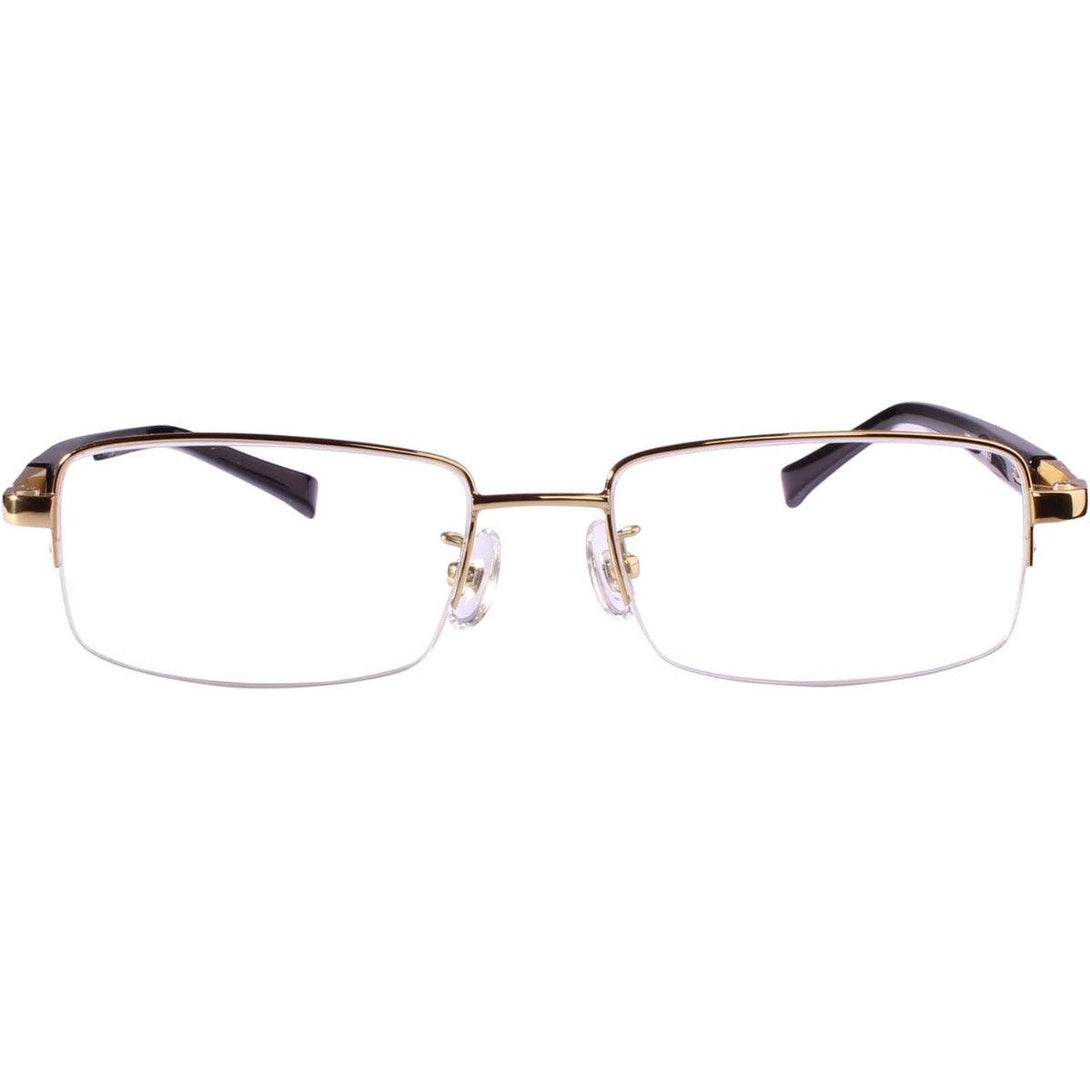 Pure Titanium Half Rim Large Wide Eyeglasses A9910 - AGSTUM OPTICAL