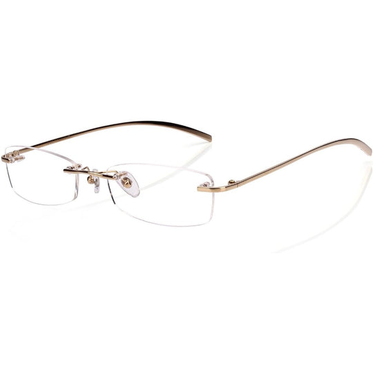 Titanium Rimless Optical Eyeglasses model A1028 | Agstum Optical