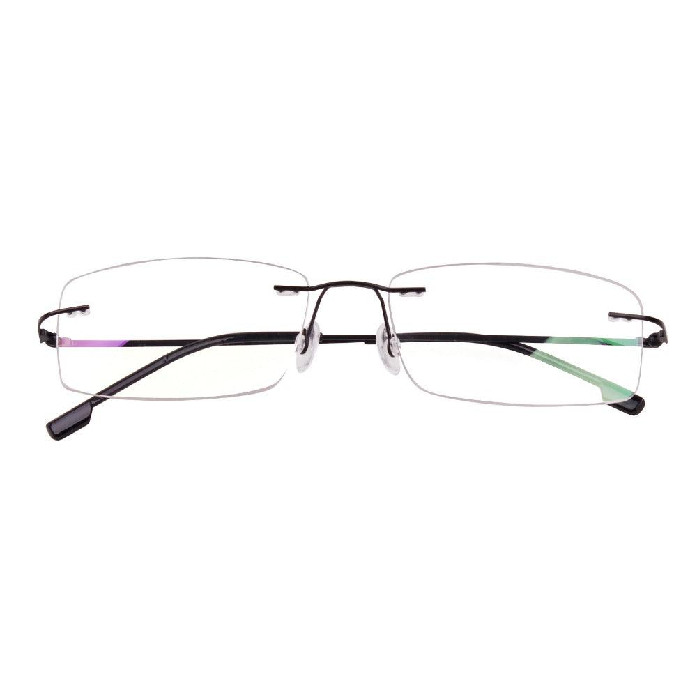 Titanium Alloy Flexible Rimless Hinged Optical Eyeglasses A305 - AGSTUM OPTICAL