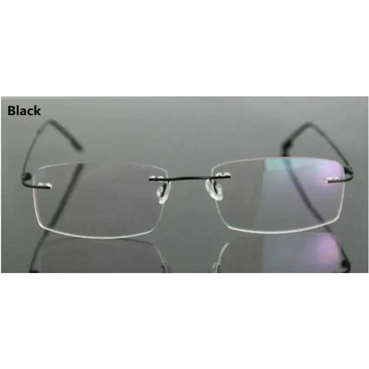 Titanium Alloy Flexible Rimless Hinged Optical Eyeglasses A305 - AGSTUM OPTICAL