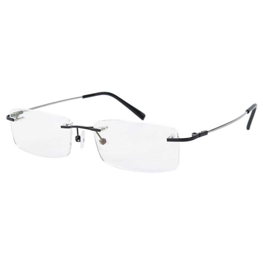 Flexible Rimless Titanium Alloy Eyeglasses A8125 - AGSTUM OPTICAL