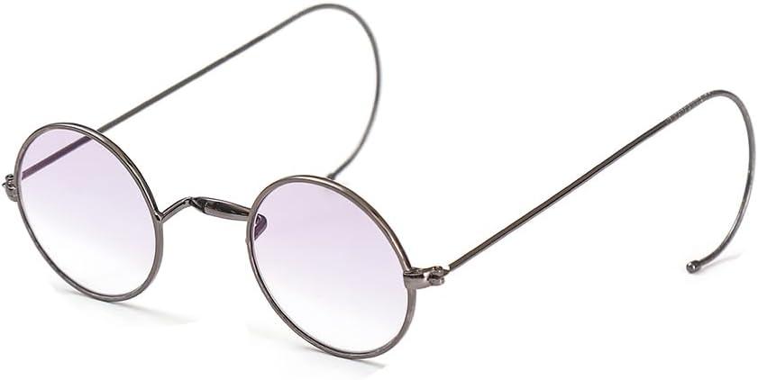 Retro Small Round Wire Rim Gradient Tinted Sunglasses A2139 - AGSTUM OPTICAL