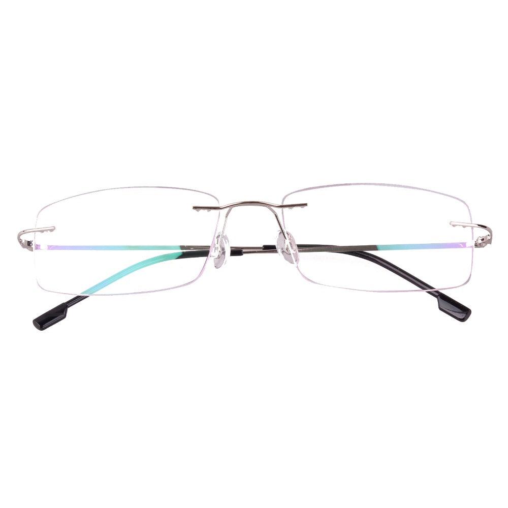 Titanium Alloy Flexible Rimless Hinged Optical Eyeglasses A305 - AGSTUM OPTICAL