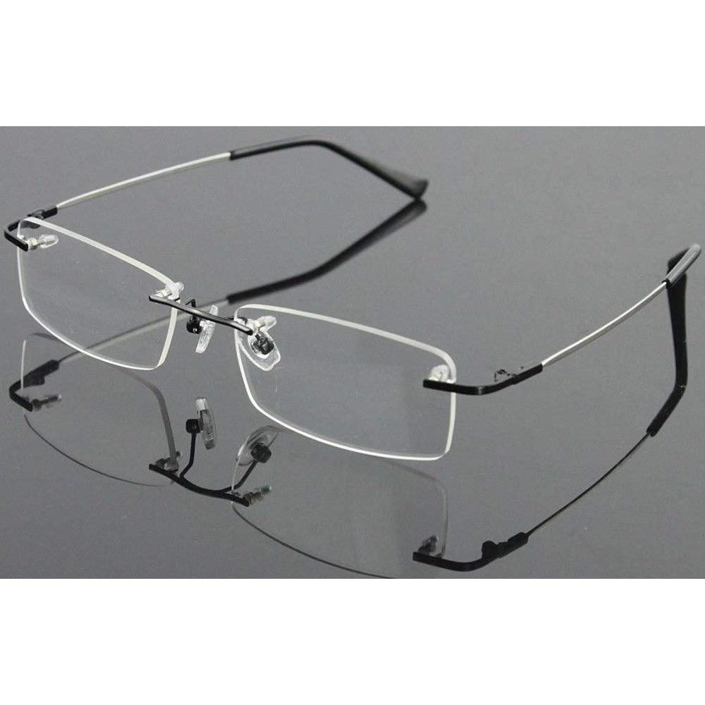 Flexible Rimless Titanium Alloy Eyeglasses A8125 - AGSTUM OPTICAL