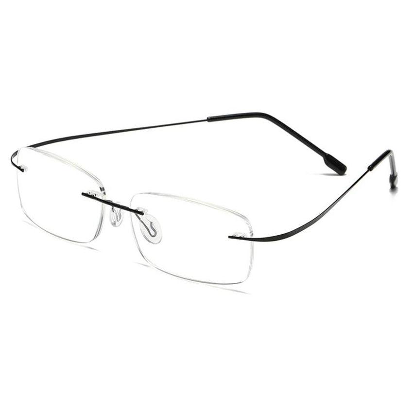 Titanium Alloy Flexible Rimless Frame Eyeglasses A304 - AGSTUM OPTICAL