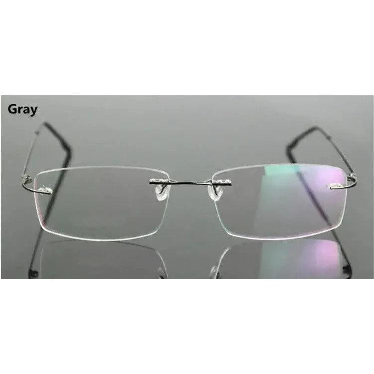 Titanium Alloy Flexible Rimless Hinged Optical Eyeglasses A305 - AGSTUM OPTICAL