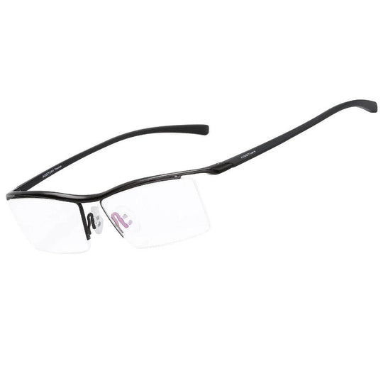 Titanium Half Rim Business Glasses - Model model A8129 | Agstum Optical