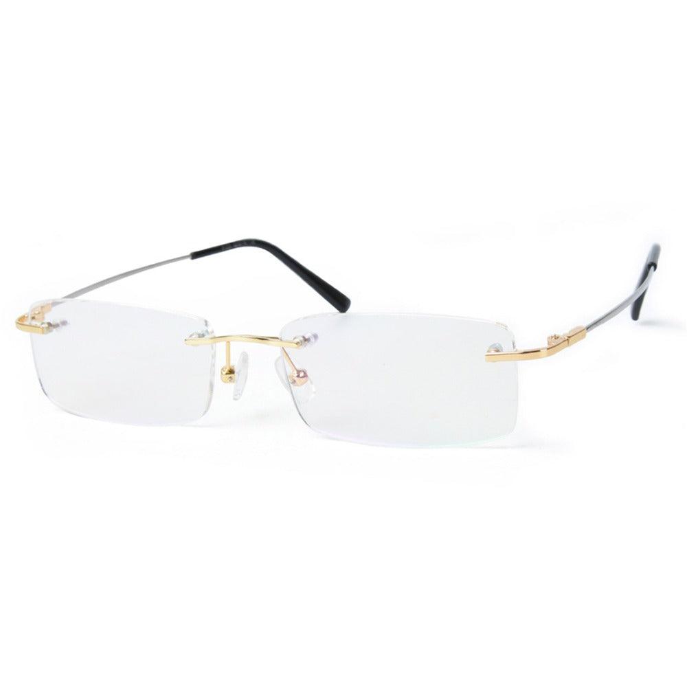 Flexible Rimless Titanium Alloy Eyeglasses A8125 - AGSTUM OPTICAL