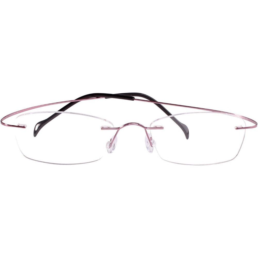 Titanium Rimless Flexible Hingeless Eyeglasses for Women A1001 - AGSTUM OPTICAL