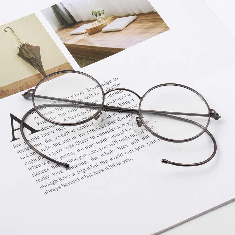 Small Round Wire Rim Glasses A2139 - AGSTUM OPTICAL