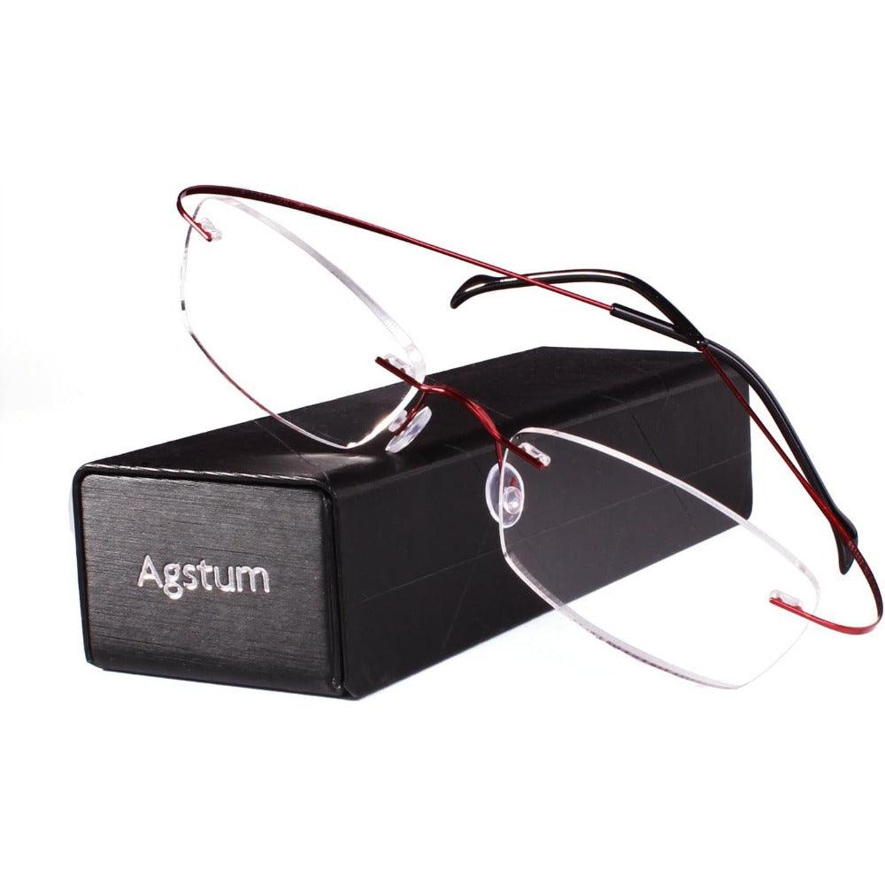 Titanium Rimless Flexible Hingeless Eyeglasses for Women A1001 - AGSTUM OPTICAL