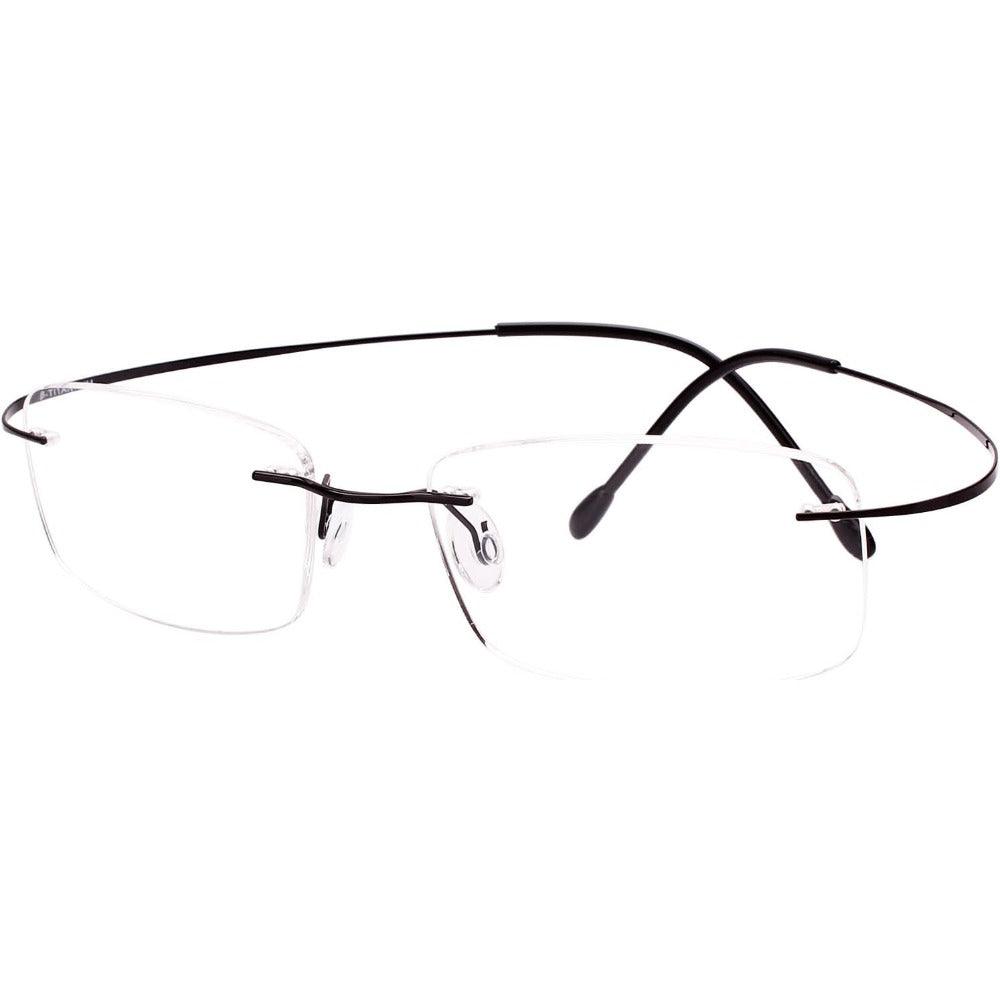 Titanium Rimless Flexible Hingeless Optical Eyeglasses A1002 - AGSTUM OPTICAL