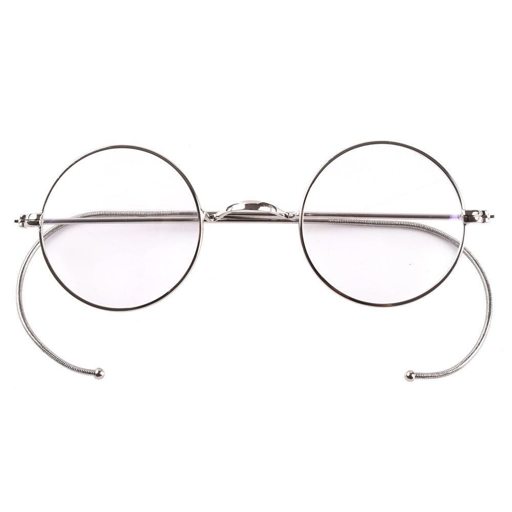 BETSION Vintage Round Metal Eyeglasses Frames For Unisex Adults - Retro Full Rim Style