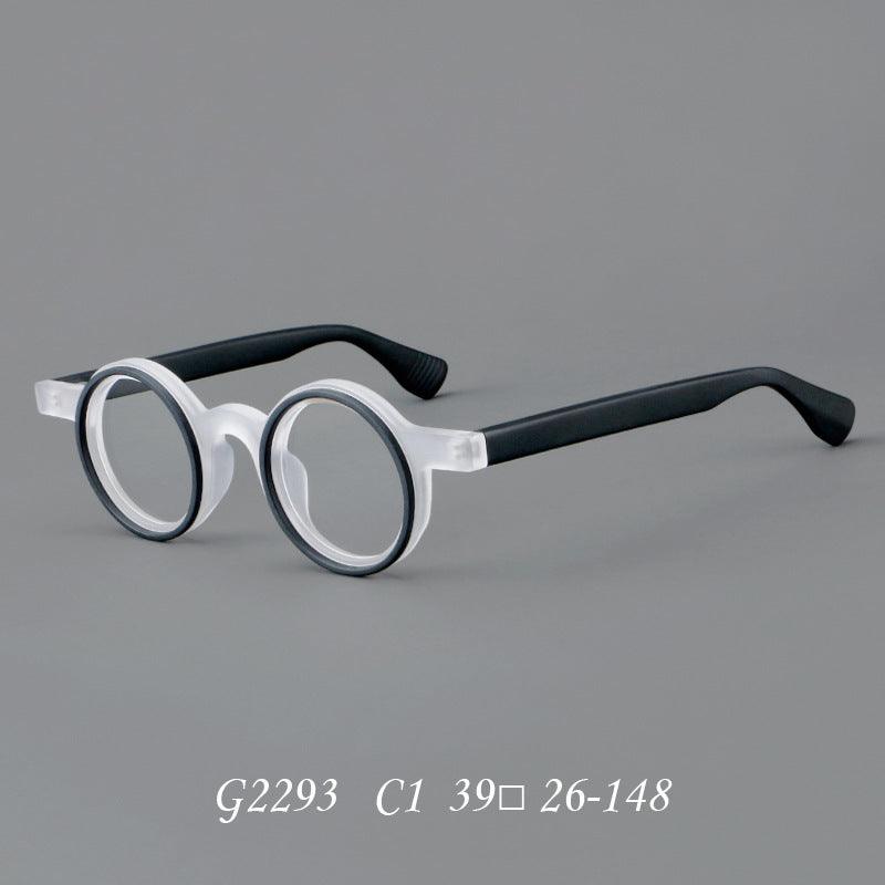 Handmade Acetate Round Eyeglasses A2293 - AGSTUM OPTICAL