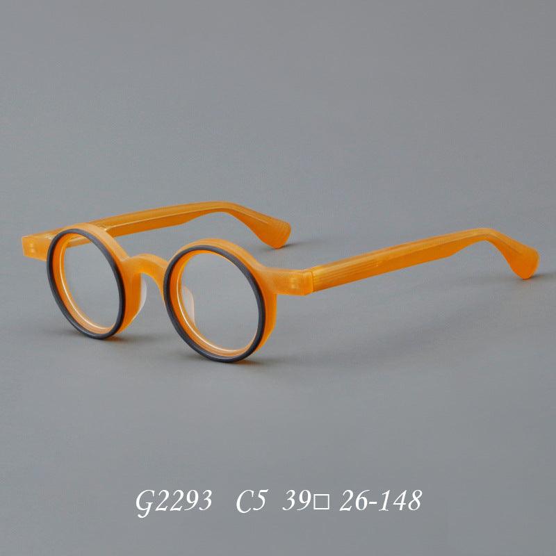 Handmade Acetate Round Eyeglasses A2293 - AGSTUM OPTICAL