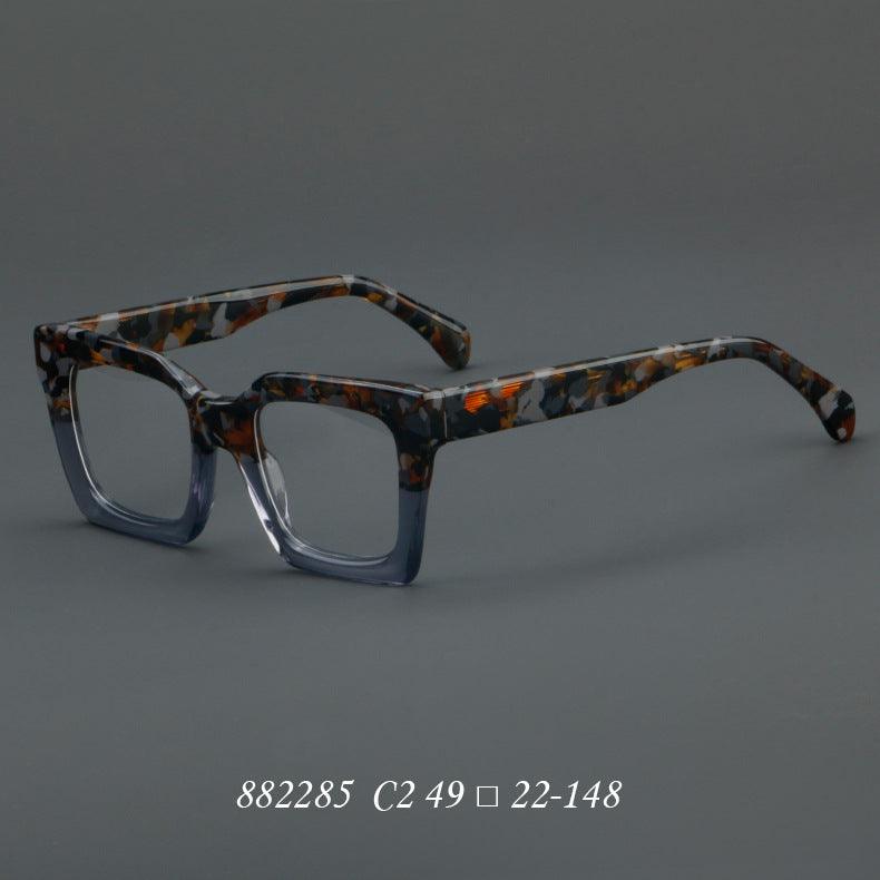 Thick Handmade Acetate Patchwork Eyeglass A882285 - AGSTUM OPTICAL