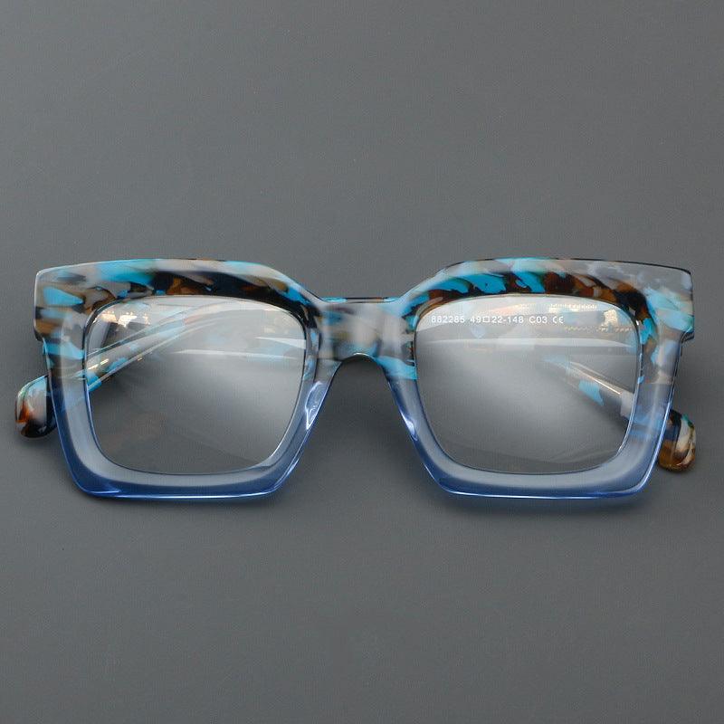 Thick Handmade Acetate Patchwork Eyeglass A882285 - AGSTUM OPTICAL