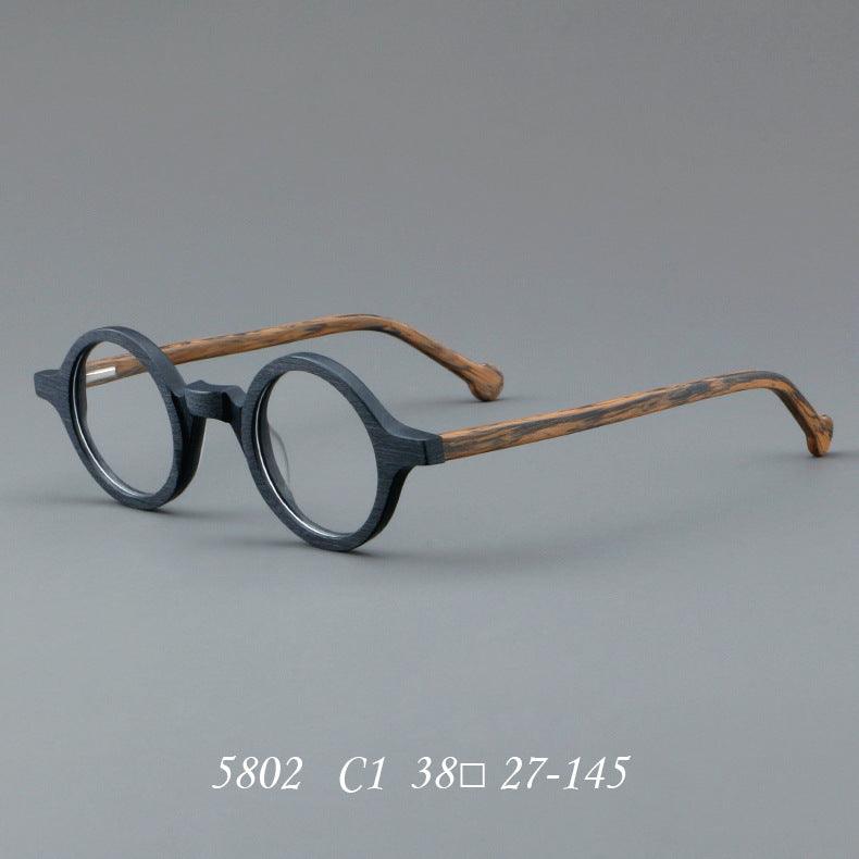 Handmade Acetate Wood Stripes Eyeglasses A5802 - AGSTUM OPTICAL