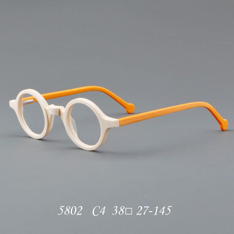 Handmade Acetate Wood Stripes Eyeglasses A5802 - AGSTUM OPTICAL