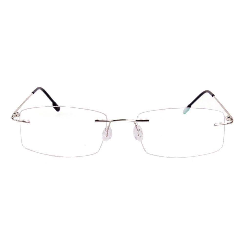 Titanium Alloy Flexible Rimless Hinged Optical Eyeglasses A305 - AGSTUM OPTICAL