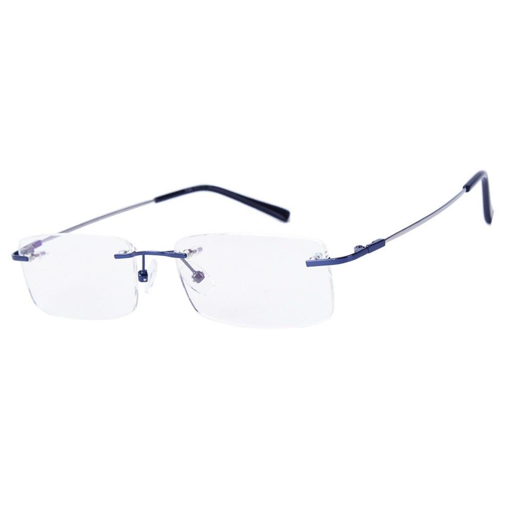 Flexible Rimless Titanium Alloy Eyeglasses A8125 - AGSTUM OPTICAL