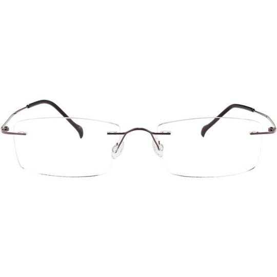 Titanium Rimless Hinged Flexible Eyeglasses model A1003 | Agstum Optical