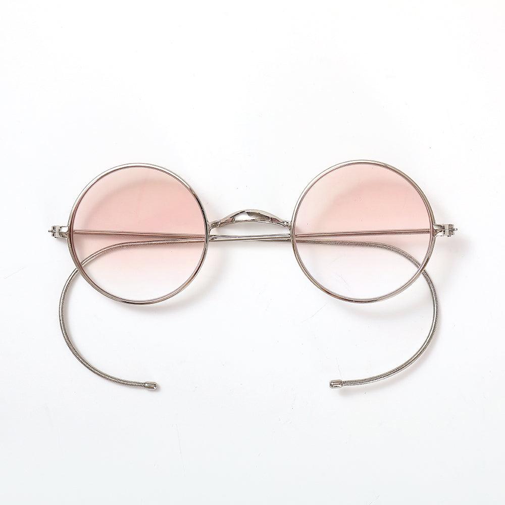 Retro Small Round Wire Rim Gradient Tinted Sunglasses A2139 - AGSTUM OPTICAL