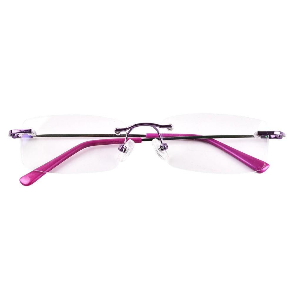 Flexible Rimless Titanium Alloy Eyeglasses A8125 - AGSTUM OPTICAL