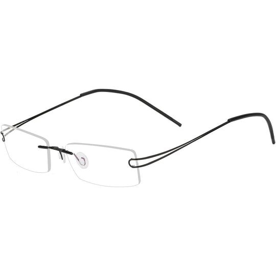 Titanium Flexible Rimless Eyeglasses model T6117 | Agstum Optical