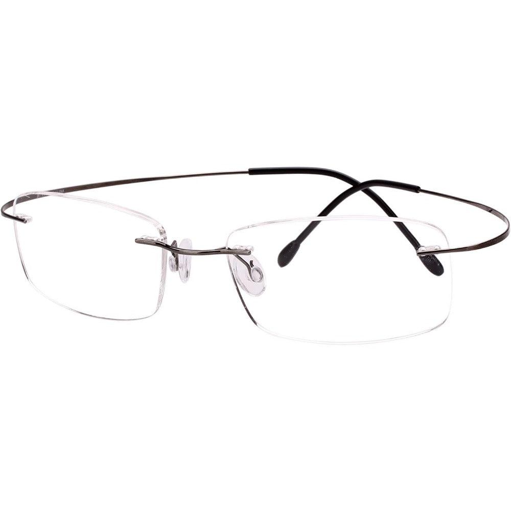 Titanium Rimless Flexible Hingeless Optical Eyeglasses A1002 - AGSTUM OPTICAL