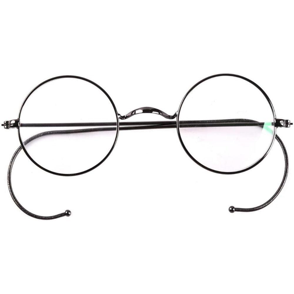 Blue Light Blocking Reading Glasses, Small Round Wire Rim Readers A2039 - AGSTUM OPTICAL