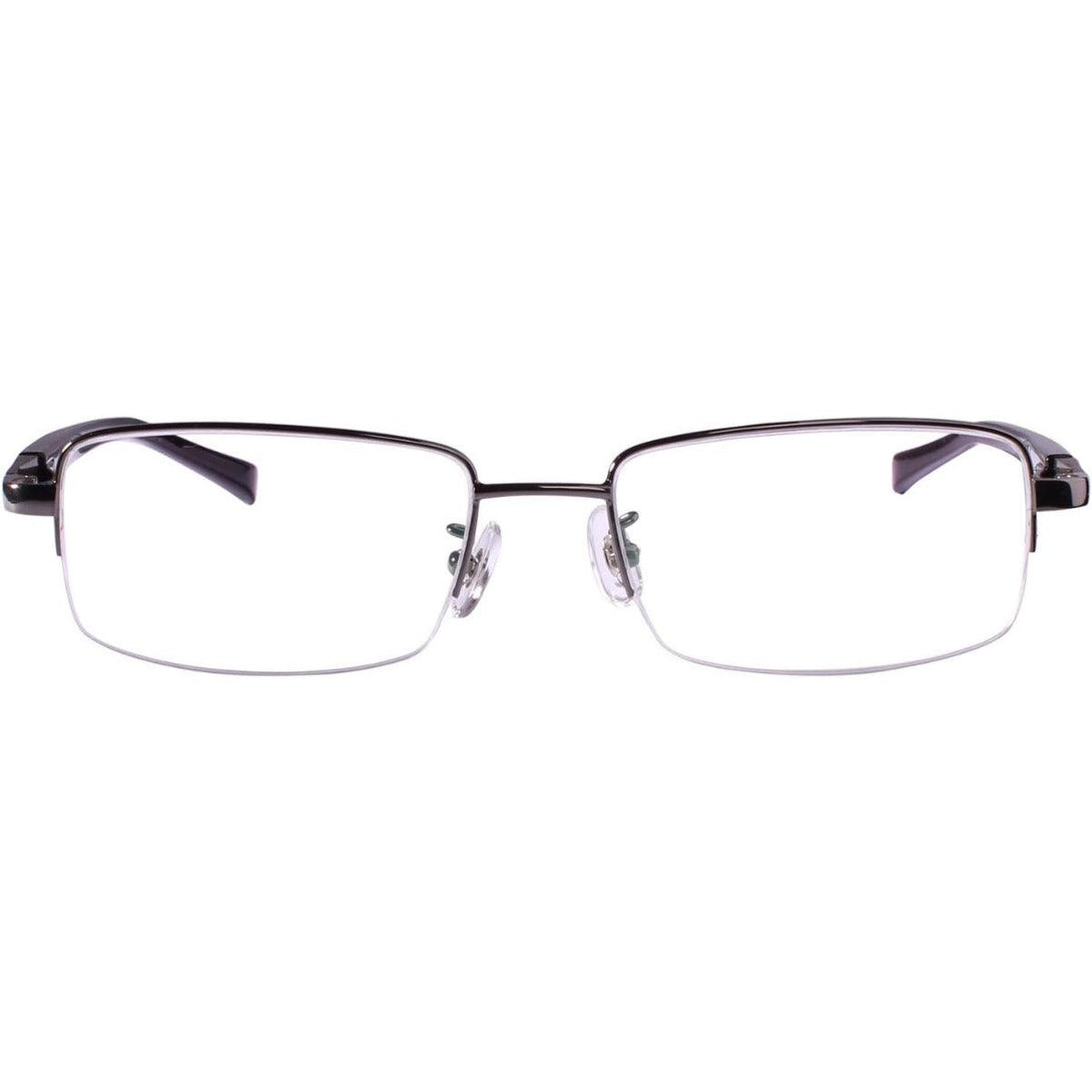 Pure Titanium Half Rim Large Wide Eyeglasses A9910 - AGSTUM OPTICAL