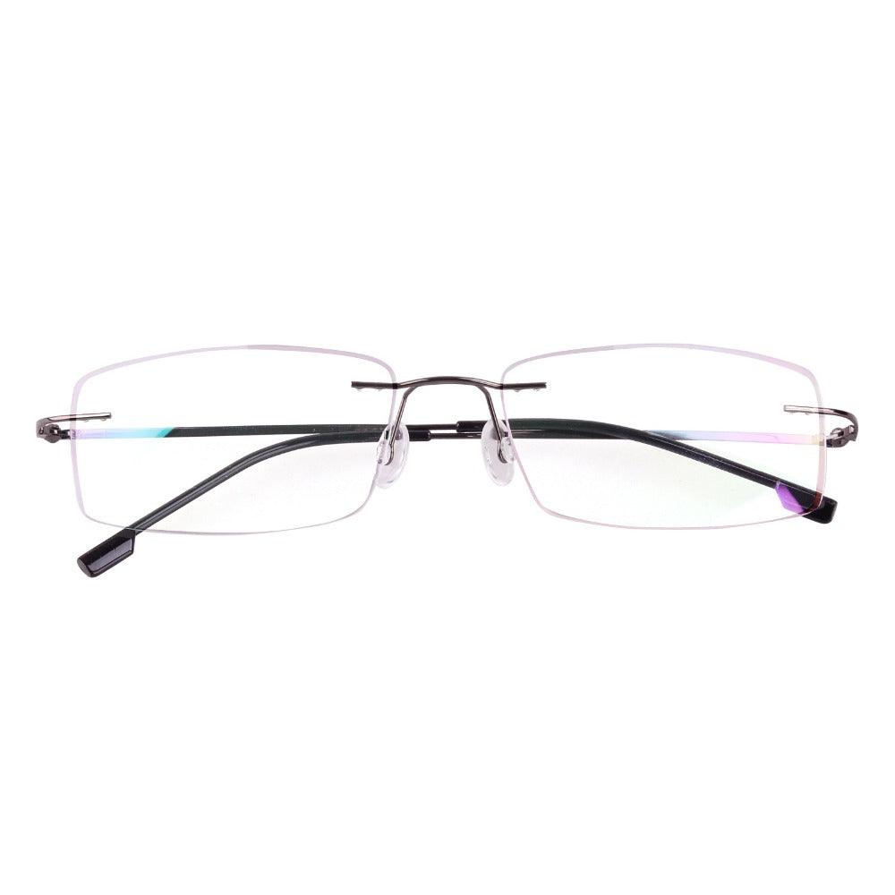 Titanium Alloy Flexible Rimless Hinged Optical Eyeglasses A305 - AGSTUM OPTICAL