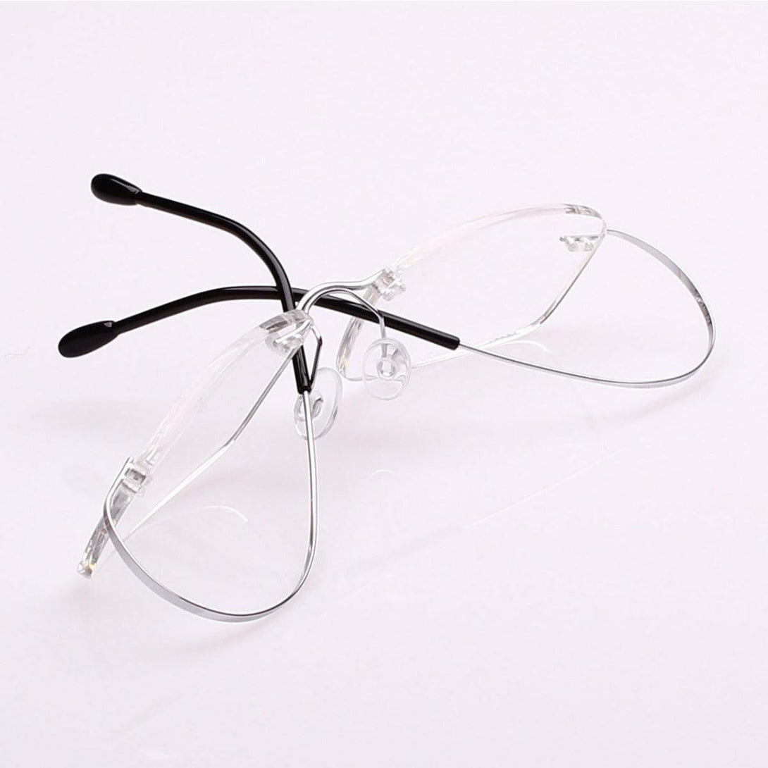 Titanium Rimless Flexible Hingeless Optical Eyeglasses A1002 - AGSTUM OPTICAL